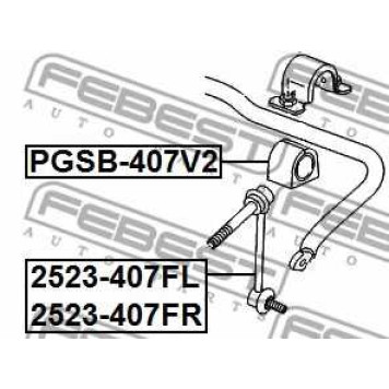 Опора стабилизатора FEBEST PGSB-407V2-1