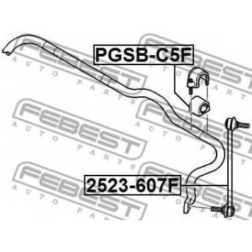Опора стабилизатора FEBEST PGSB-C5F-1