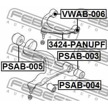 Подвеска рычага независимой подвески колеса FEBEST PSAB-005-1