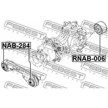 Опора, дифференциал FEBEST RNAB-006-1