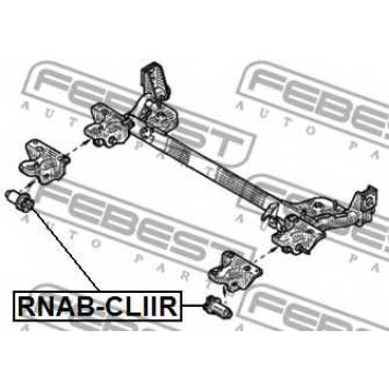 Втулка балки моста FEBEST RNAB-CLIIR-1