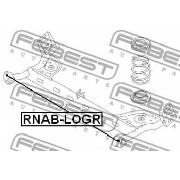 Втулка балки моста FEBEST RNAB-LOGR-1
