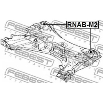 Втулка балки моста FEBEST RNAB-M2-1