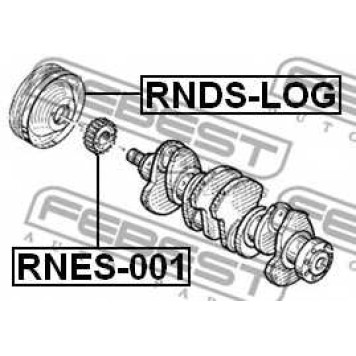 Ременный шкив коленвала FEBEST RNDS-LOG-1