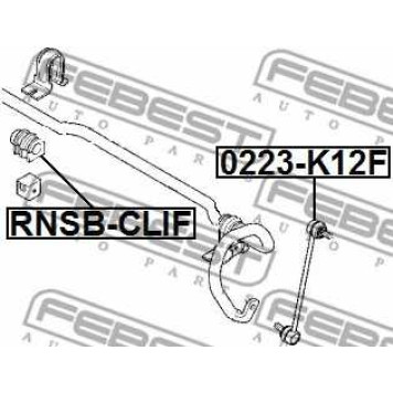 Опора стабилизатора FEBEST RNSB-CLIF-1