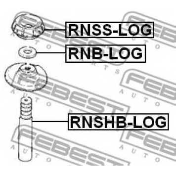 Пыльник амортизатора FEBEST RNSHB-LOG-1