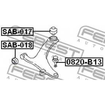 Подвеска рычага независимой подвески колеса FEBEST SAB-018-1