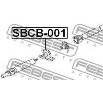Подшипник, промежуточный подшипник карданного вала FEBEST SBCB-001-1
