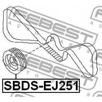 Ременный шкив коленвала FEBEST SBDS-EJ251-1