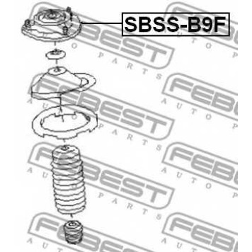 Подвеска амортизатора FEBEST SBSS-B9F-1