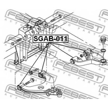 Подвеска рычага независимой подвески колеса FEBEST SGAB-011-1