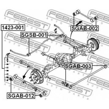 Подвеска рычага независимой подвески колеса FEBEST SGAB-012-1