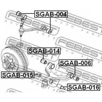 Подвеска рычага независимой подвески колеса FEBEST SGAB-015-1