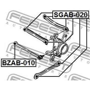 Подвеска рычага независимой подвески колеса FEBEST SGAB-020-1
