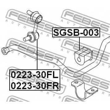 Опора стабилизатора FEBEST SGSB-003-1