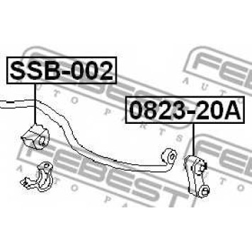Опора стабилизатора FEBEST SSB-002-1