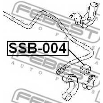 Опора стабилизатора FEBEST SSB-004-1
