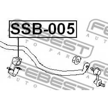 Опора стабилизатора FEBEST SSB-005-1