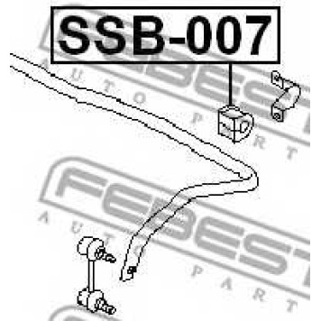 Опора стабилизатора FEBEST SSB-007-1