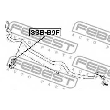 Опора стабилизатора FEBEST SSB-B9F-1