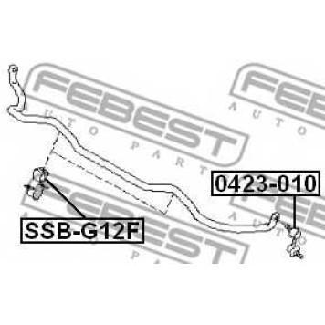 Опора стабилизатора FEBEST SSB-G12F-1