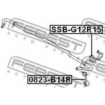 Опора стабилизатора FEBEST SSB-G12R15-1