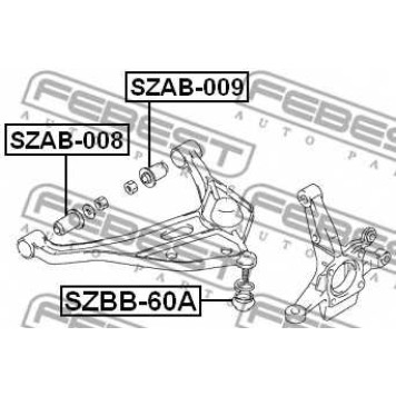 Подвеска рычага независимой подвески колеса FEBEST SZAB-008-1