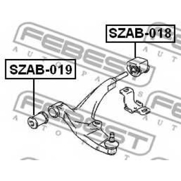 Подвеска рычага независимой подвески колеса FEBEST SZAB-018-1