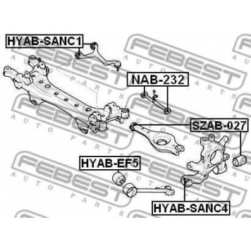 Подвеска рычага независимой подвески колеса FEBEST SZAB-027-1