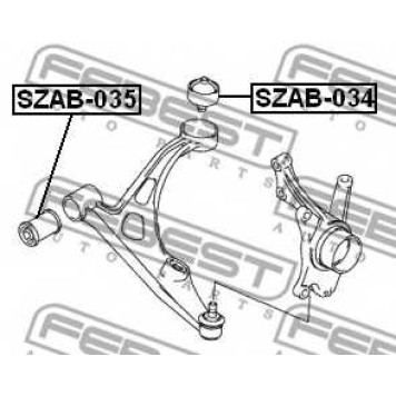 Подвеска рычага независимой подвески колеса FEBEST SZAB-034-1