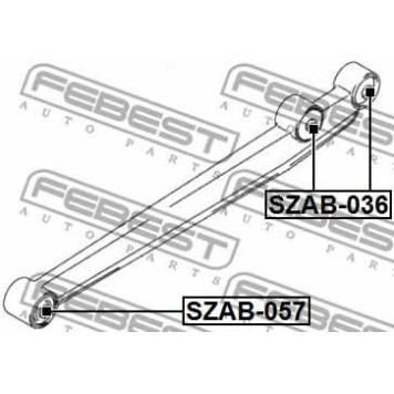 Подвеска рычага независимой подвески колеса FEBEST SZAB-036-1