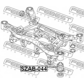 Втулка балки моста FEBEST SZAB-044-1