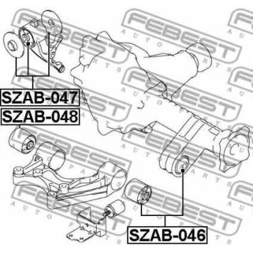 Опора, дифференциал FEBEST SZAB-047-1