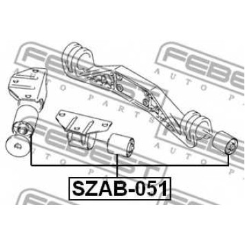 Опора, дифференциал FEBEST SZAB-051-1