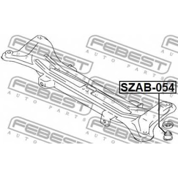 Втулка балки моста FEBEST SZAB-054-1