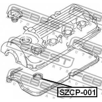Уплотнительное кольцо, шахта свечи FEBEST SZCP-001-1