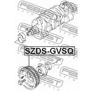 Ременный шкив коленвала FEBEST SZDS-GVSQ-1