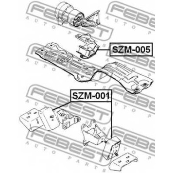 Подвеска двигателя FEBEST SZM-005-1