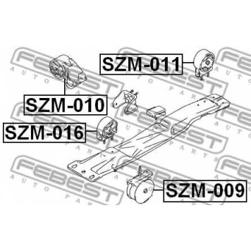 Подвеска двигателя FEBEST SZM-010-1