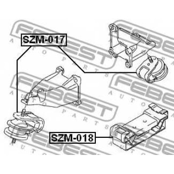 Подвеска двигателя FEBEST SZM-017-1