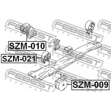Подвеска двигателя FEBEST SZM-021-1