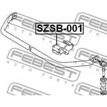 Опора стабилизатора FEBEST SZSB-001-1