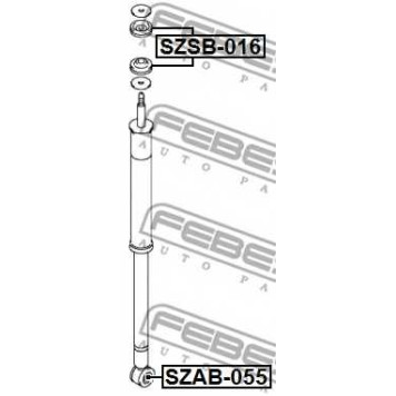 Дистанционная труба, амортизатор FEBEST SZSB-016-1