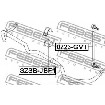 Опора стабилизатора FEBEST SZSB-JBF1-1