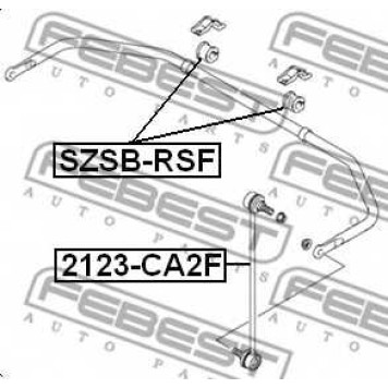 Опора стабилизатора FEBEST SZSB-RSF-1