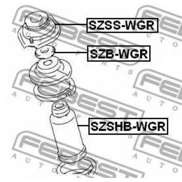 Пыльник амортизатора FEBEST SZSHB-WGR-1