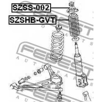 Подвеска амортизатора FEBEST SZSS-002-1