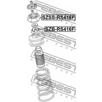 Подвеска амортизатора FEBEST SZSS-RS416F-1