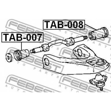 Подвеска рычага независимой подвески колеса FEBEST TAB-008-1