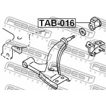 Подвеска рычага независимой подвески колеса FEBEST TAB-016-1